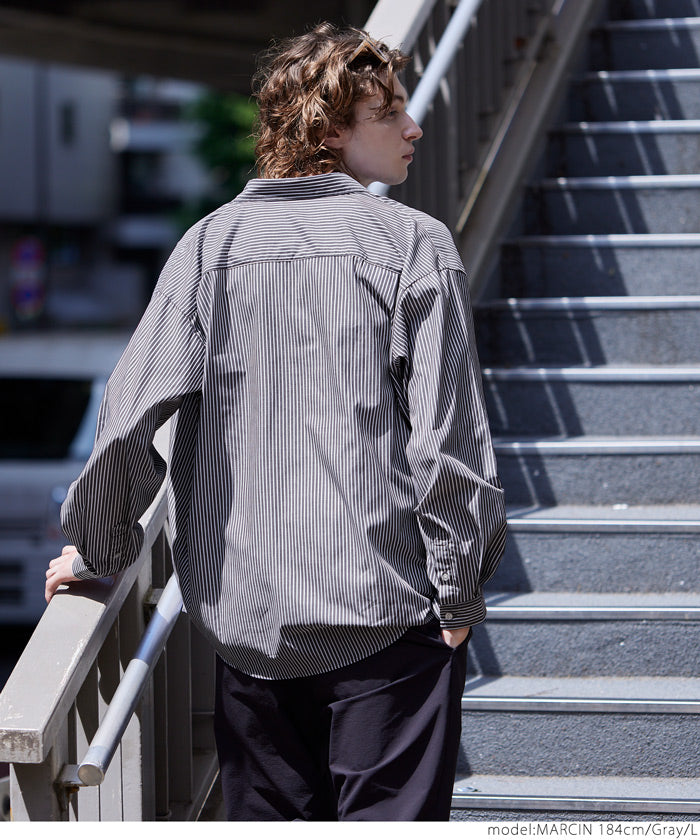 セール☆2490円→990円 シャツ メンズ ストライプ Yシャツ レギュラー