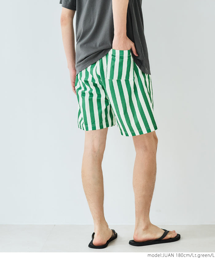 セール☆1690円→1290円 メンズストライプショートパンツ メール便不可