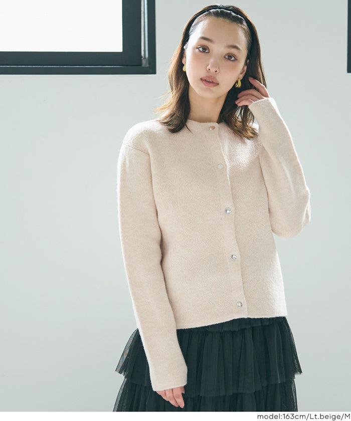 セール☆3990円→1990円ダブルフェイスニットカーディガン レディース