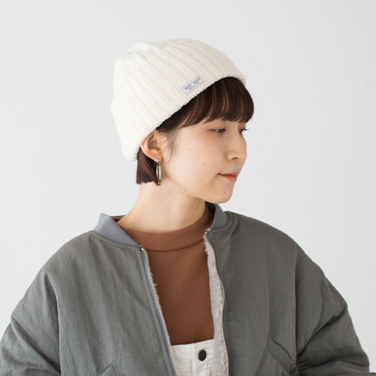 セントジェームス 帽子 リブ ニットキャップ SAINT JAMES BARBARESQUE