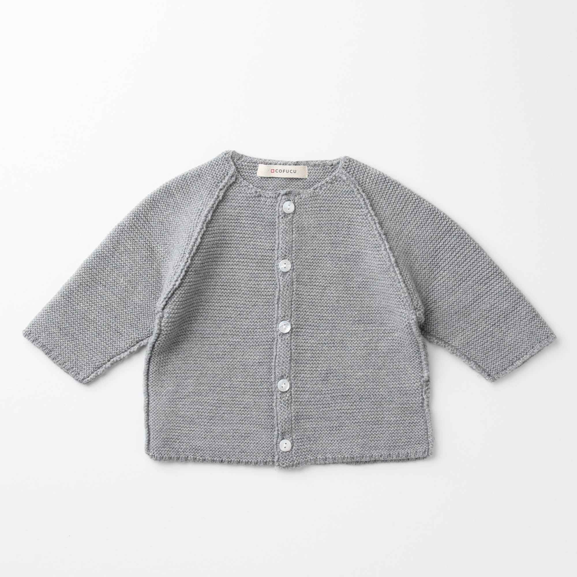 ウィンザーオパールラグランカーディガン（グレー）