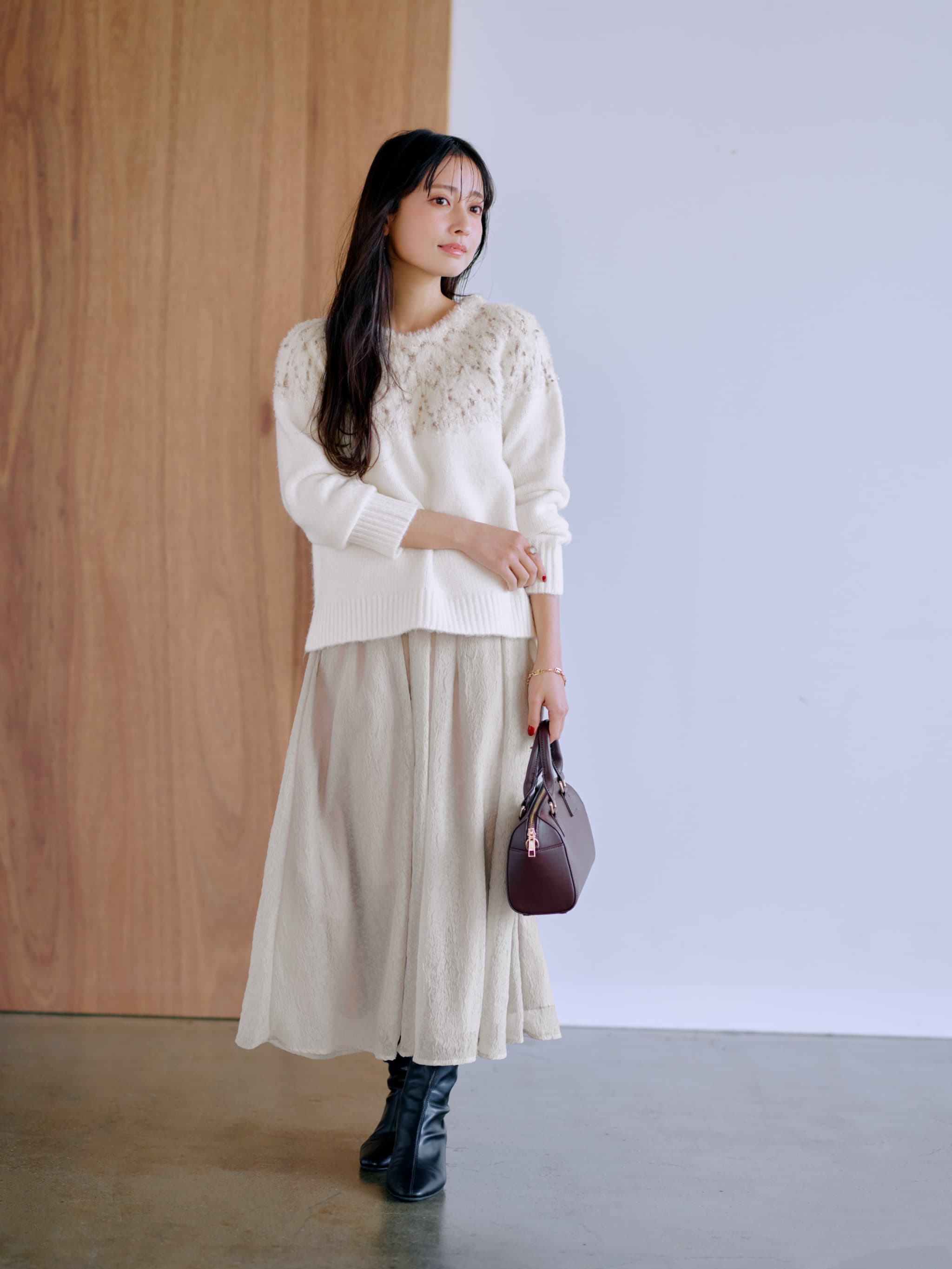 フェザーラメダイヤニット | 小柄・低身長女性向けファッション通販