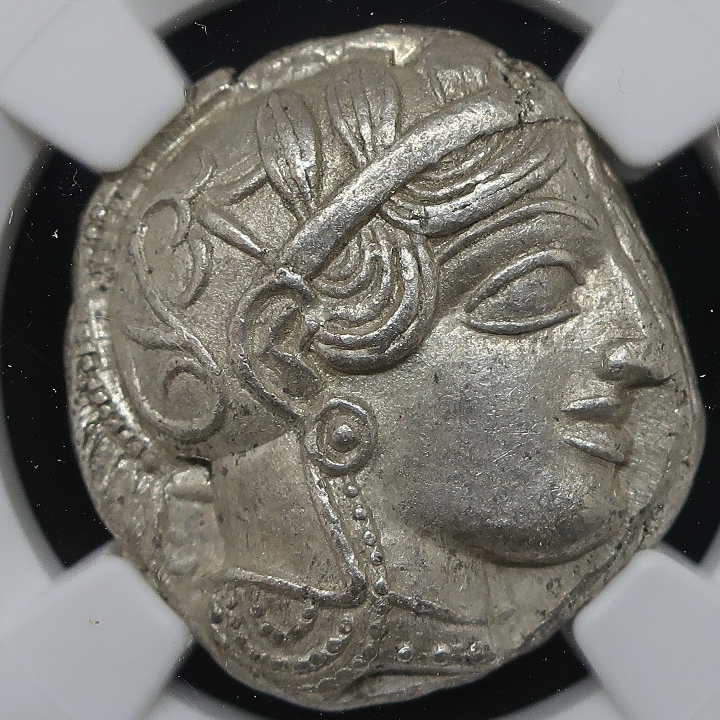 440-404 BC 古代ギリシャ アッティカ アテネ テトラドラクマ銀貨 ChAU4