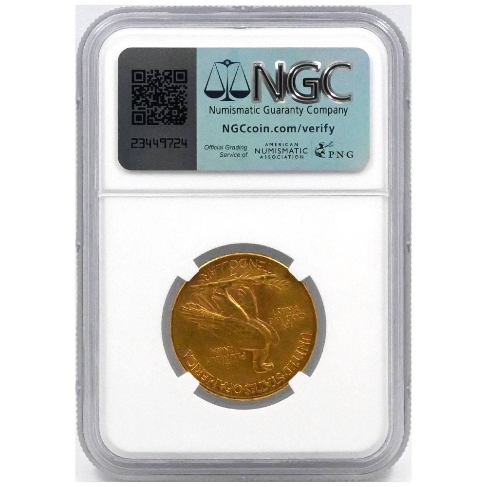 アメリカ 1908 10ドル 金貨 NGC AU DETAILS イーグル インディアン