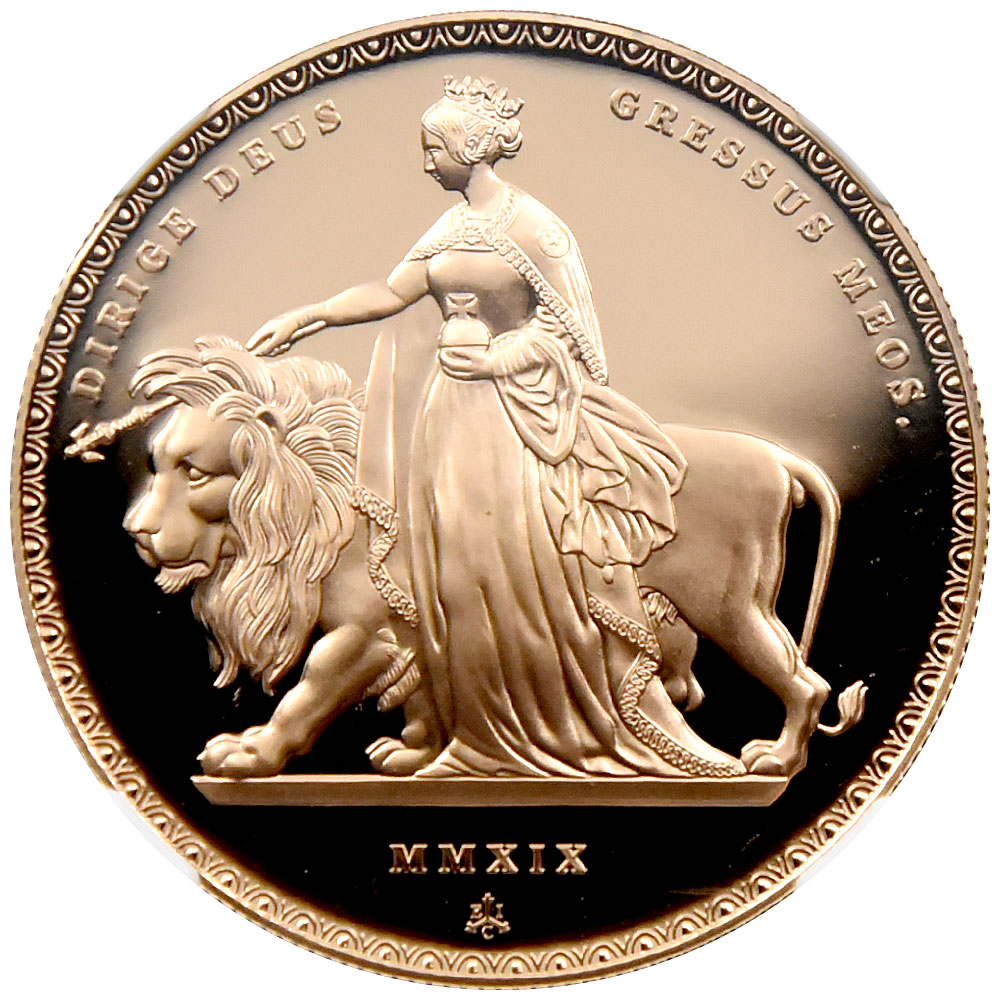 セントへレナ島 2019 エリザベス2世 5ポンド 金貨 NGC PF 70 ULTRA