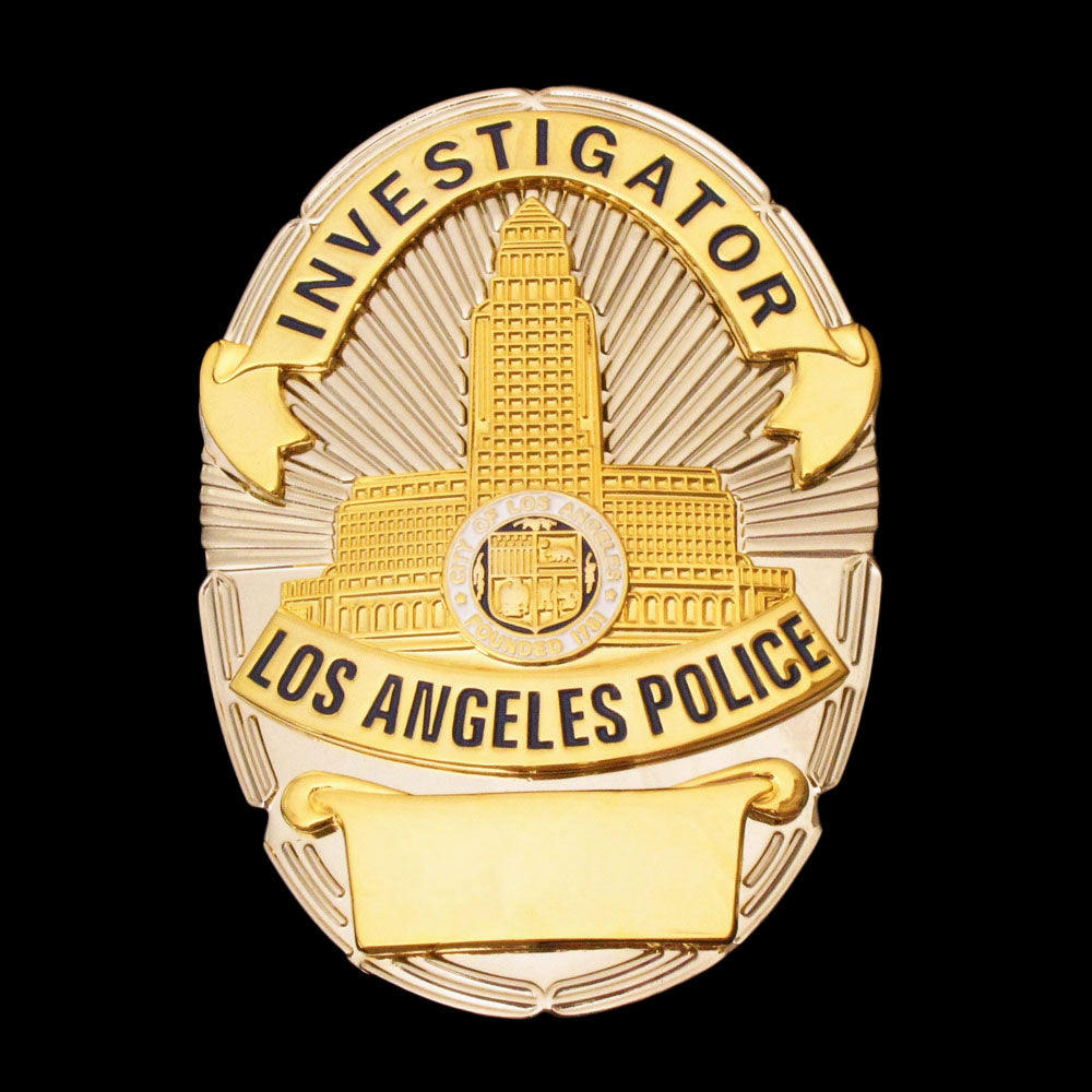 Rare LAPD Investigator Los Angeles Police Badge Customizable