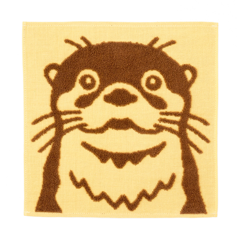 ガーゼタオルハンカチ コツメカワウソ│動物 カロラータ オンライン