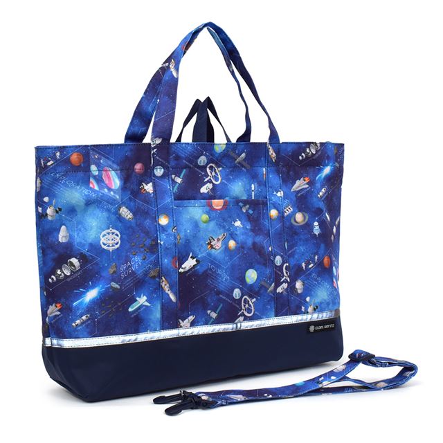 レッスンバッグ マチ付きショルダー リフレクター付き 撥水タイプ 未来