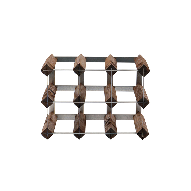 TRADITIONAL WINERACK COMPANY 9 BOTTLES DARK OAK｜ワインツール