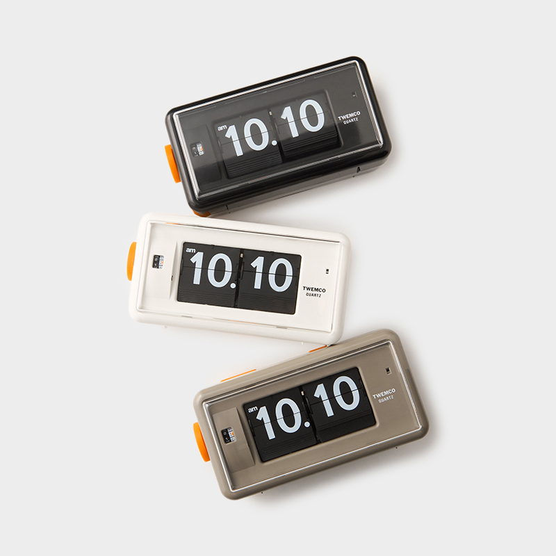 TWEMCO（トゥエンコ）AL-30 フリップクロック ブラック｜クロック