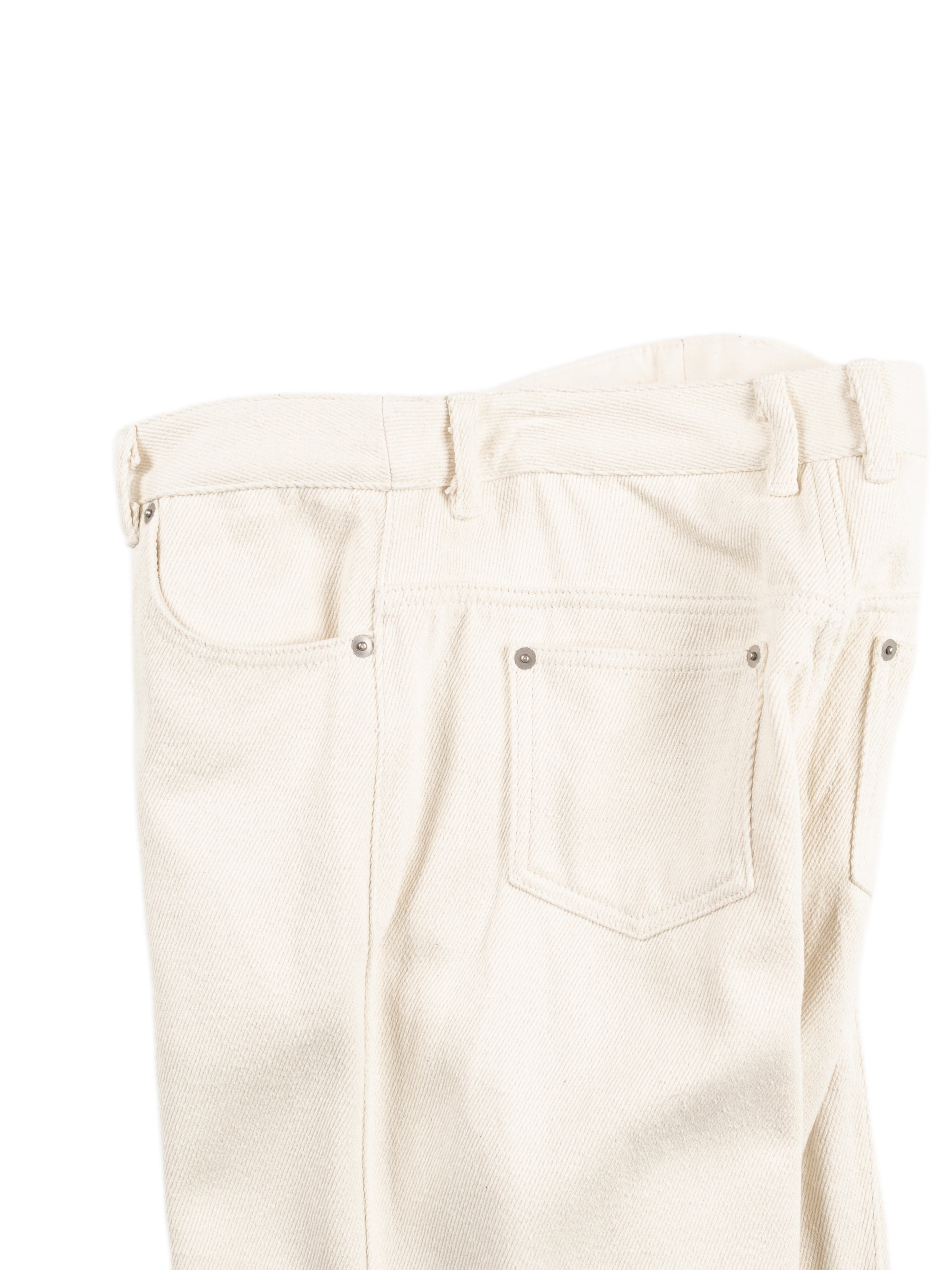 SILK NEP DENIM PANTS for WOMEN｜WHITE – Cornier