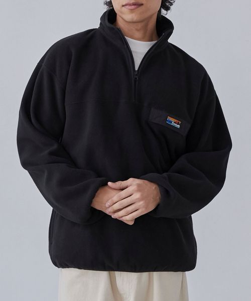 Parknik＞フリースハーフジッププルオーバー