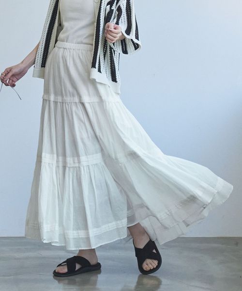 MARKET（マーケット）ティアードフレアスカート