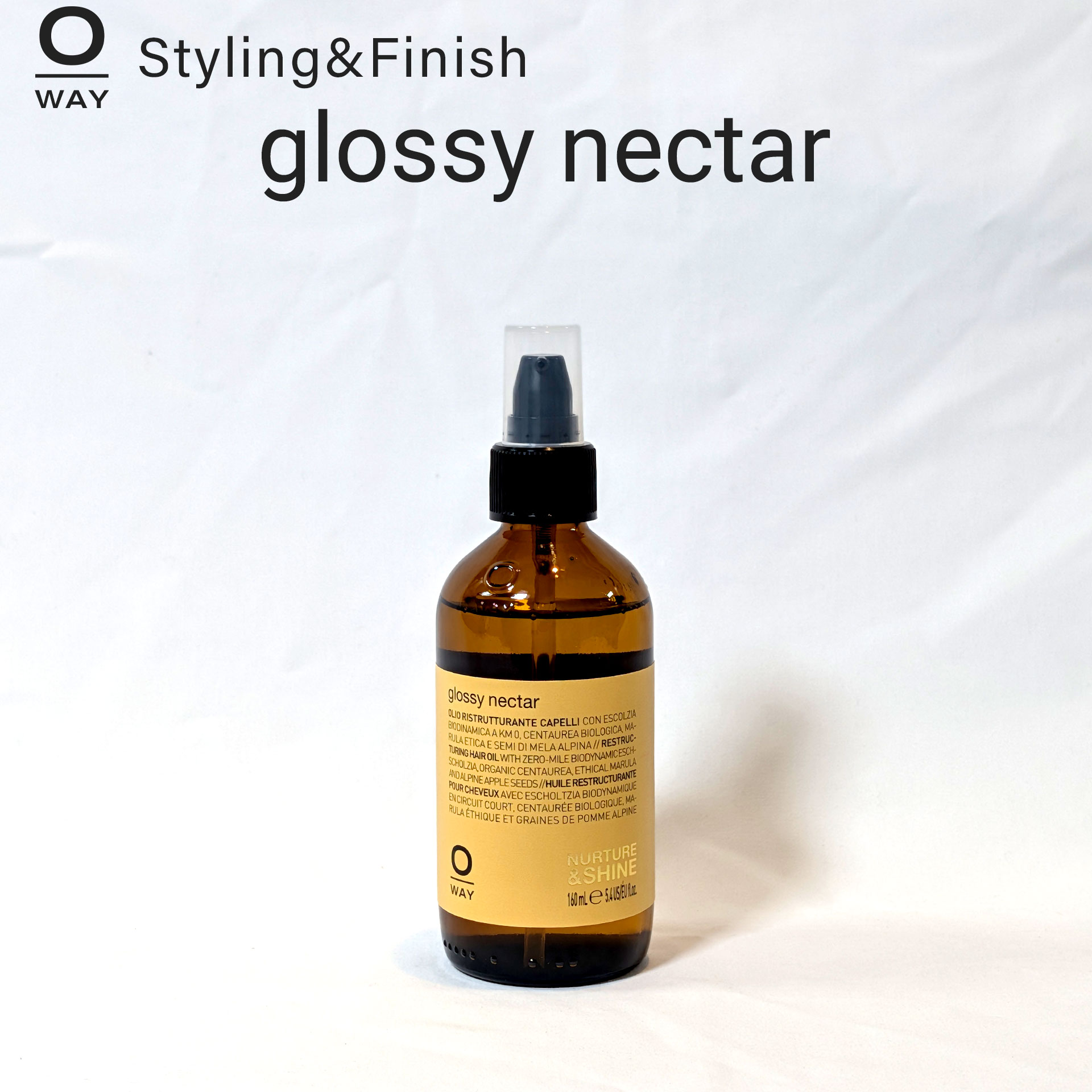 O WAY glossy/nectar ヘアオイル 160ml×2 glossy nectar – Oway USA