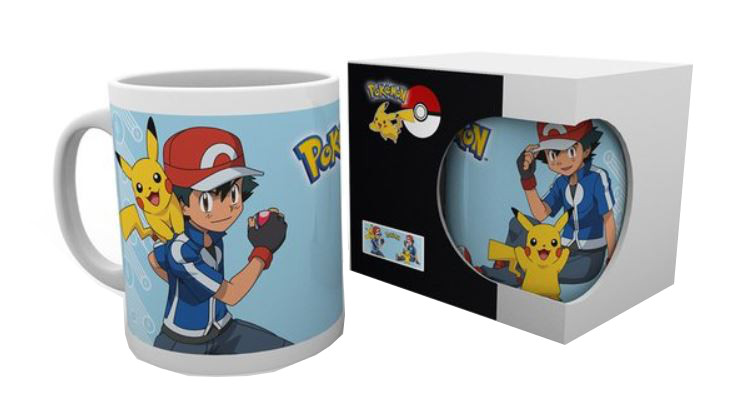 OFFICIAL POKEMON PIKACHU AND ASH COFFEE MUG CUP NEW IN GIFT BOX GB