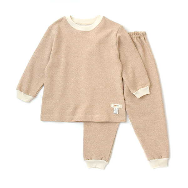 オーガニックコットン キッズ裏起毛あったかパジャマ | オーガニック