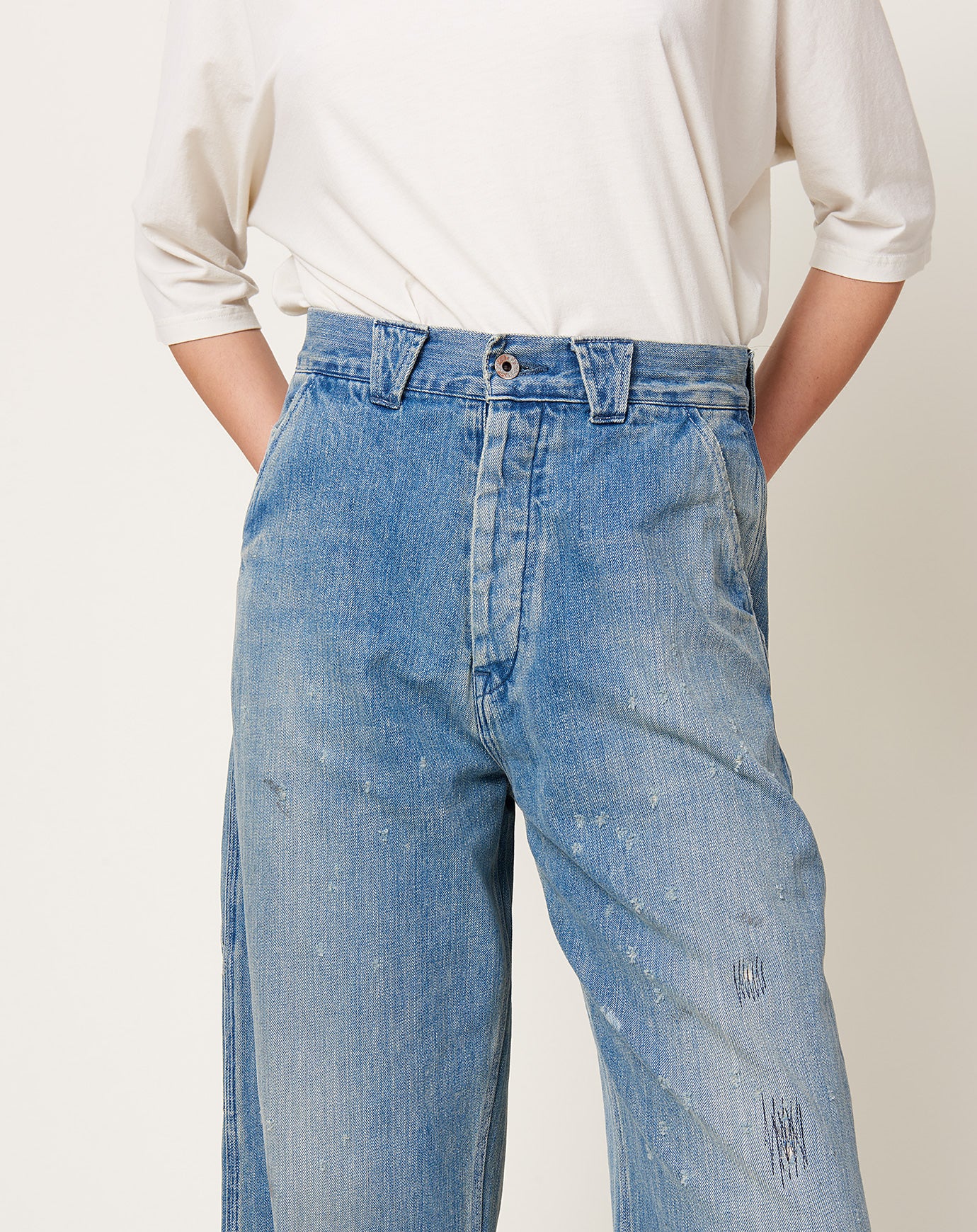 Denim Painter Pant in Vintage Wash | Chimala | Covet + Lou | Covet