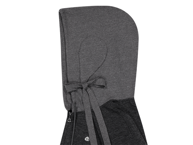 MUSINSA公式 | COYSEIO EARMUFFS HOOD ZIP-UP CHARCOAL