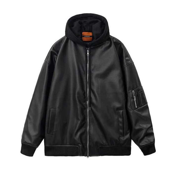 フード付きレザージャケットCJ1033 – CLASS