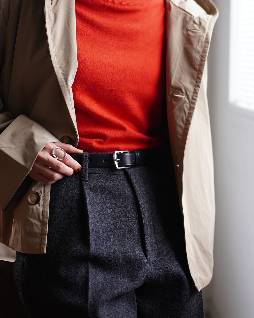 ブレディ Brady スティラップベルト 1インチ-シルバー メンズ