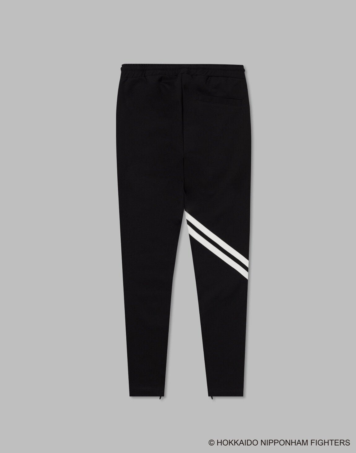 CRONOS ブラック スリムフィットパンツ