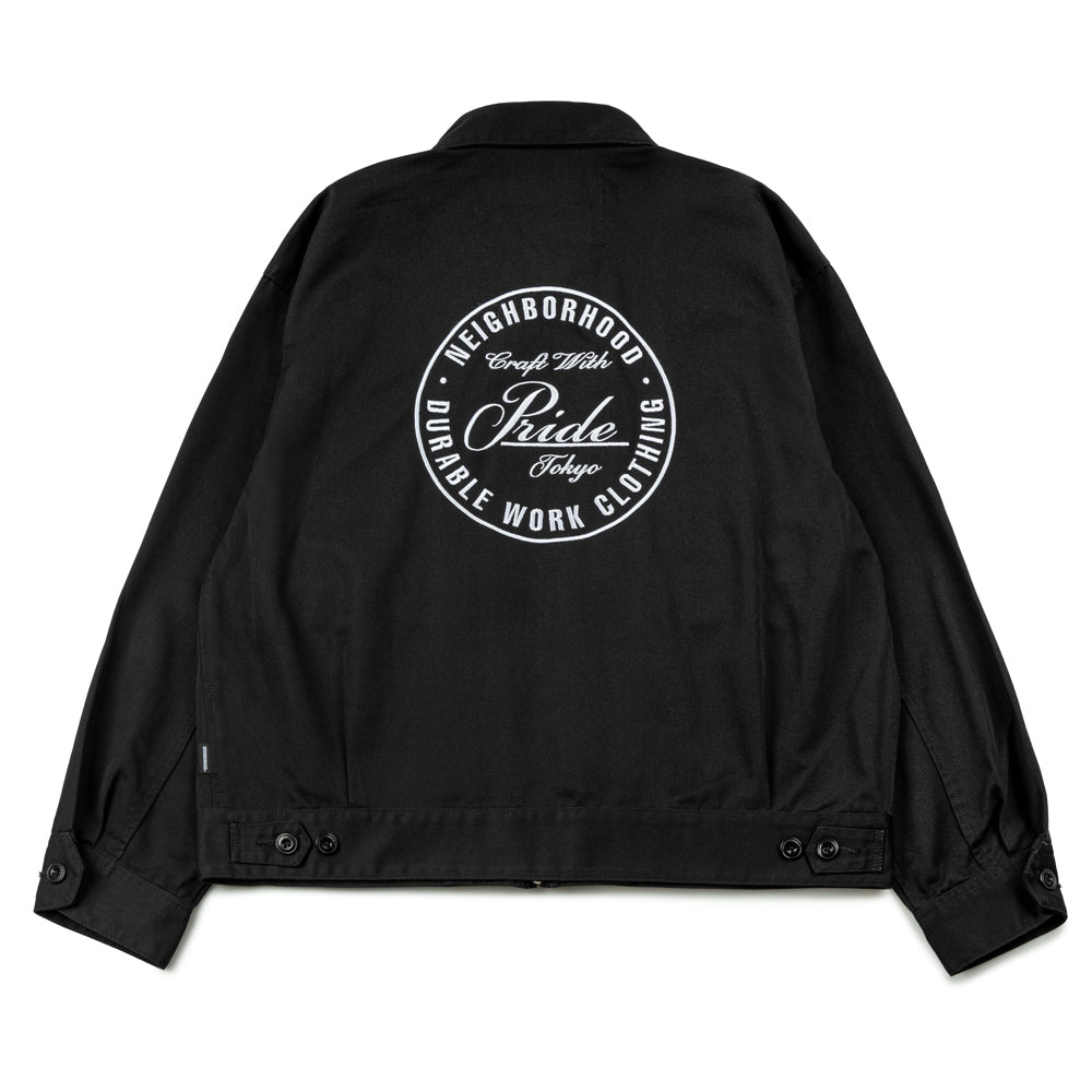 Neighborhood NH. X Dickies. Zip Work Jacket | Black