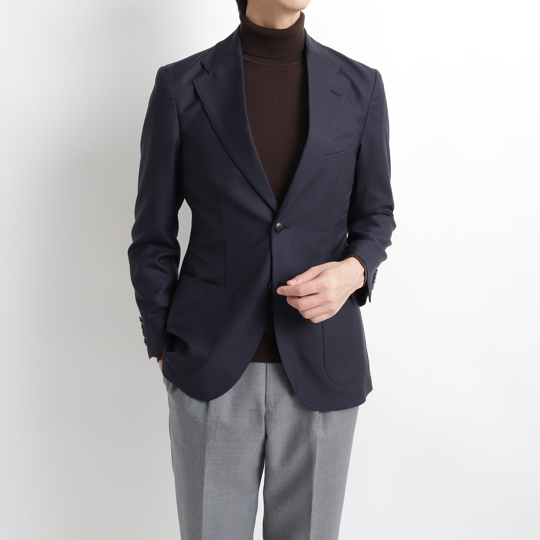 TECHWOOL®(テックウール) ツイルテーラードジャケット ネイビー