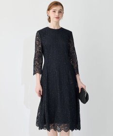 APPLAUDIR】スパンコールレース ドレス / 23区 L | ファッション通販