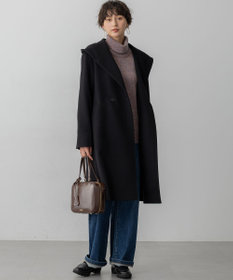 ウールカシミヤビーバー フーデット コート / 23区 L | ファッション