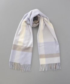 LANVIN en Bleu （ランバン オン ブルー）】カシミヤチェックセミ