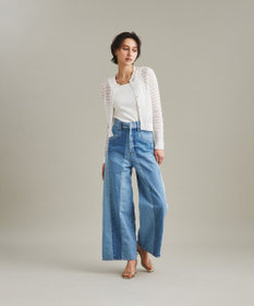 切替ワイドデニムパンツ / GRACE CONTINENTAL | GRACE CONTINENTAL