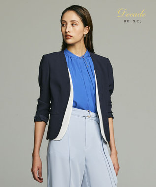 CINDY / ダブルカラージャケット / BEIGE, | ファッション通販 【公式