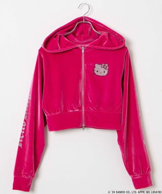 サンリオ】HELLOKITTYコラボベロアパーカー / WEGO | ファッション通販