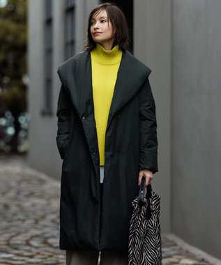 撥水加工】ADS ダウン ショールカラーロングコート / ICB