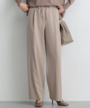 洗える】2WAYストレッチツイル ドロスト ワイドパンツ / 23区