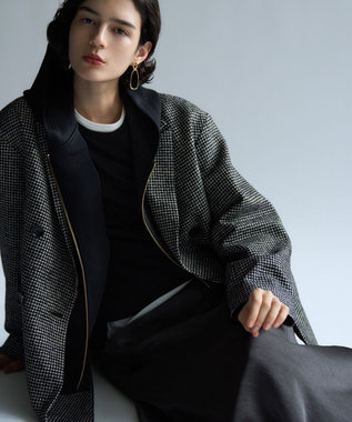 見上愛さん着用/VERY12月号掲載】ループミックスツイード ダブル