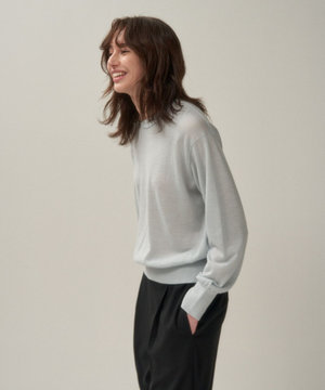 RAMIE WOOL | ポロニットカーディガン / ATON | ファッション通販