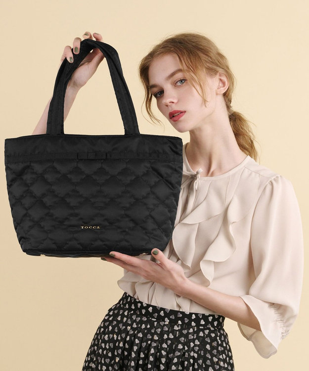 A4サイズ対応】CHECKER CLOVER QUILTBAG キルトバッグ / TOCCA