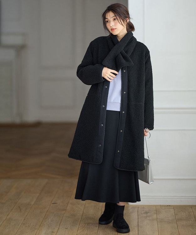 マフラー付き】キルトリバーシブルコート / ANY | ファッション通販