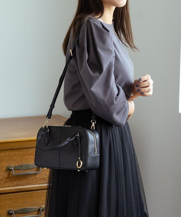 ショルダーベルト付き】ミニボストンバッグ / 組曲 | ファッション通販