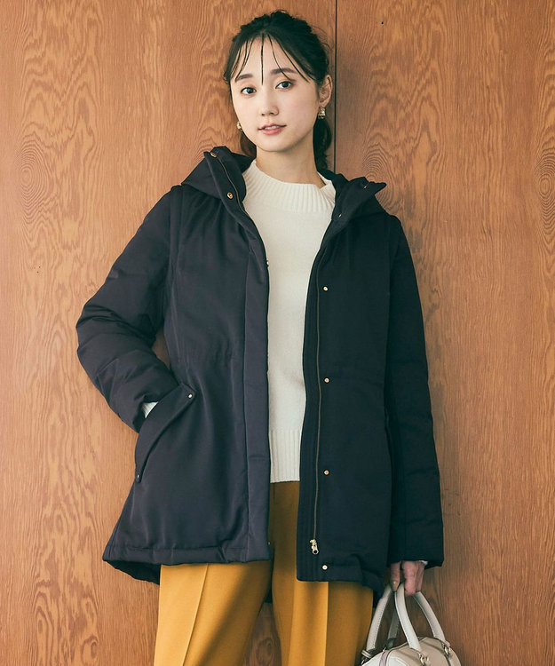 撥水・洗える】2WAYドロストフーディミドル ダウン / ANY SIS