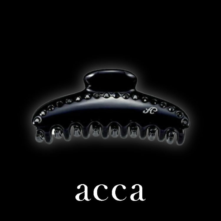ヘアクリップ】ツヤを宿したオールブラックの魅力 | acca(アッカ