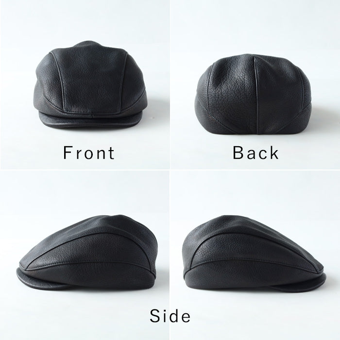 3色】 革工房PARLEY（パーリィー） ハンチングハット ディアスキン 鹿