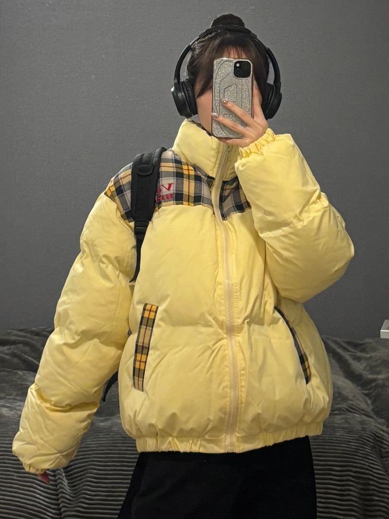 イエローチェックダウンジャケット DPB88103 – CRAMMY