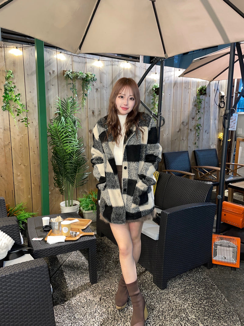 ブロックチェックコート DPB68106 – CRAMMY