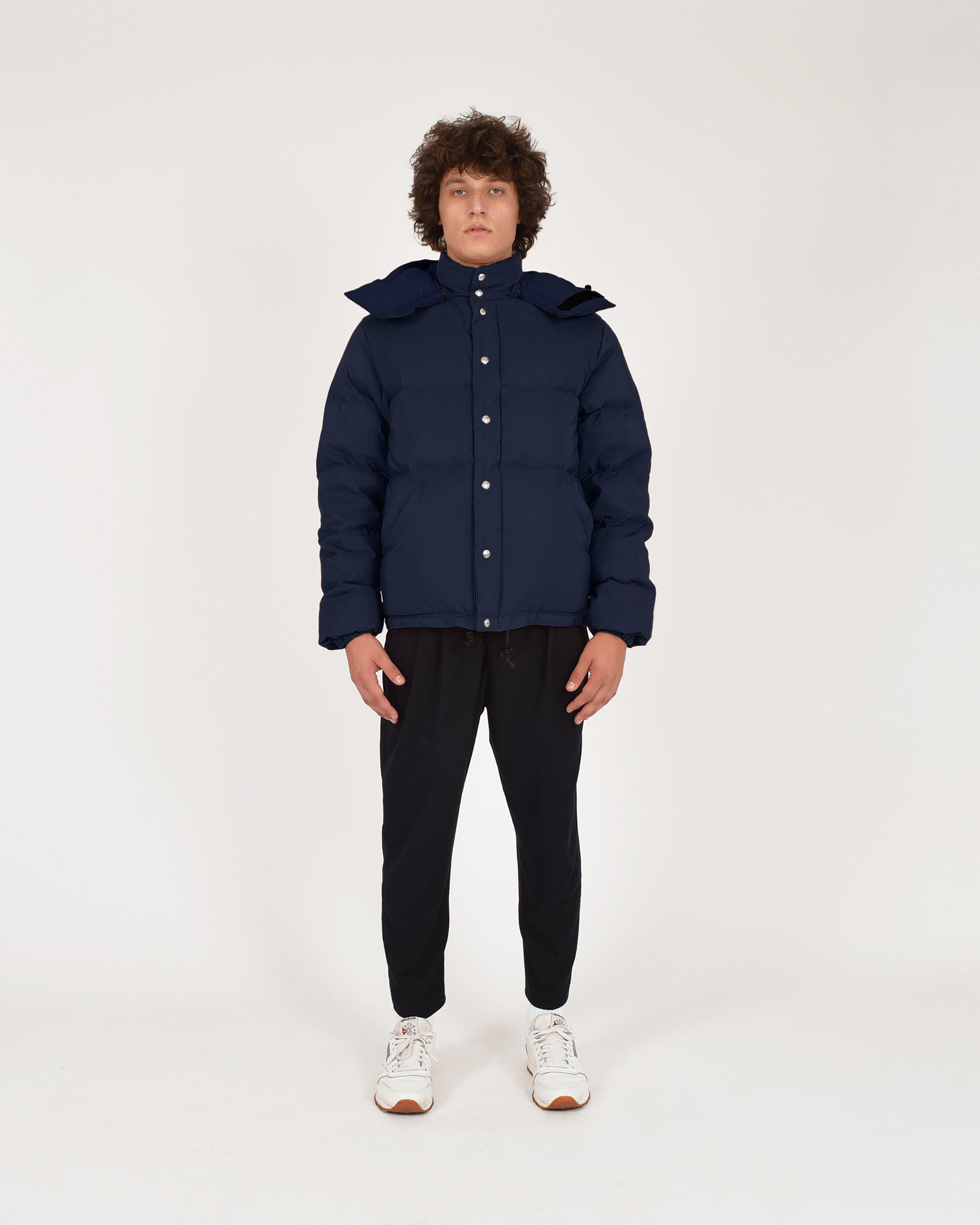 Crescent Down Works Down Sweater | Navy