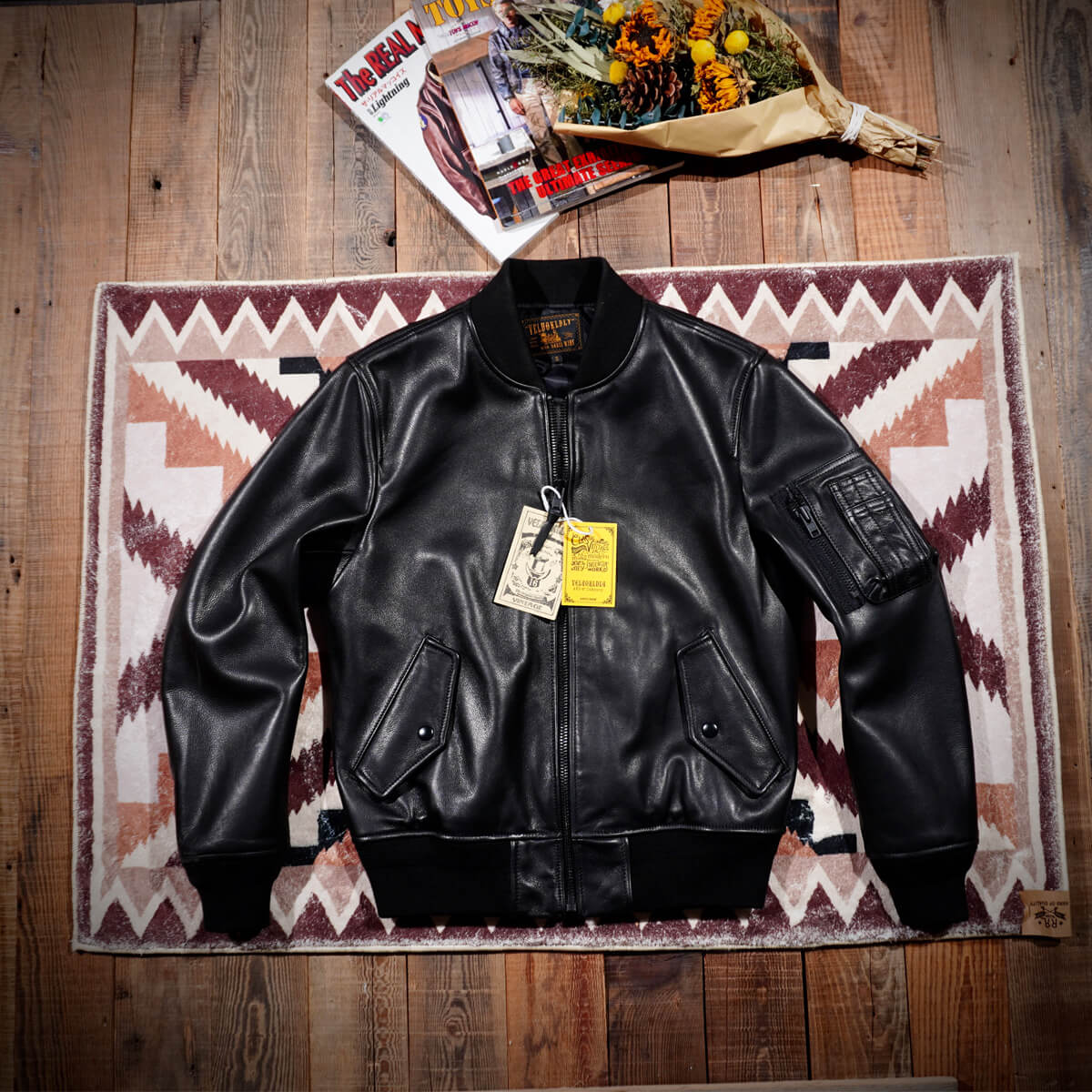 Men's MA-1 Bomber Leather Jacket – Crush on Retro