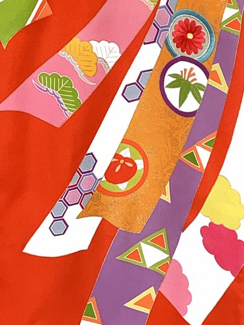 お宮参り 着物 女の子 正絹 赤ちゃんのお祝い着 刺繍入り 日本製 産着