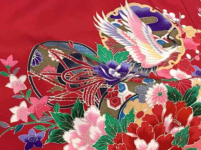 お宮参り 女の子 着物 正絹 赤ちゃんのお祝い着 初着 産着 襦袢付き