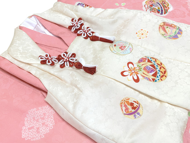 七五三 着物 3歳 正絹 フルセット 女の子 友禅 絵羽柄の着物 被布